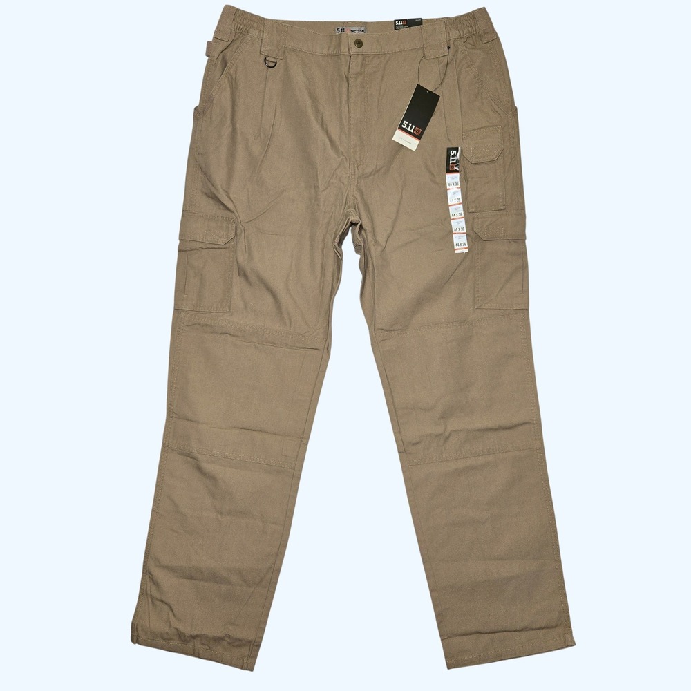 NEW 5.11 Tactical Pants Mens 44x36 Coyote Brown Beige Cotton Canvas 74251-120